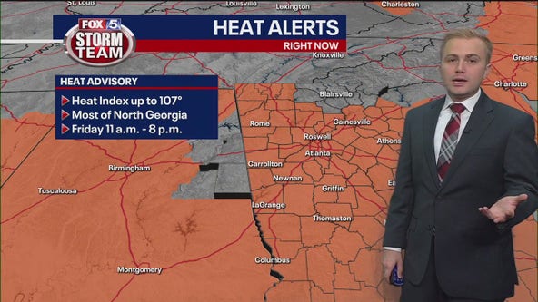 Atlanta weekend weather forecast: Heat Advisory in effect Friday