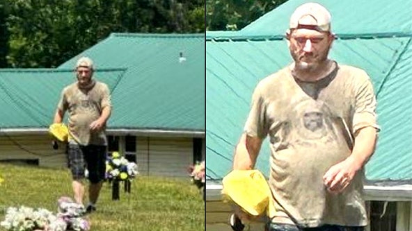Man seen stealing items at Catoosa County cemetery