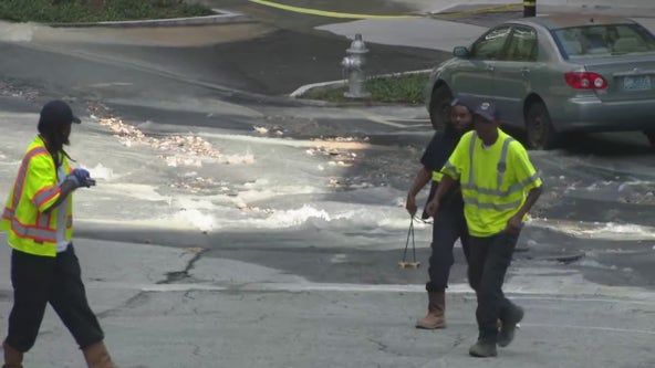Water main break in Buckhead closes roads, disrupts service to several apartment buildings