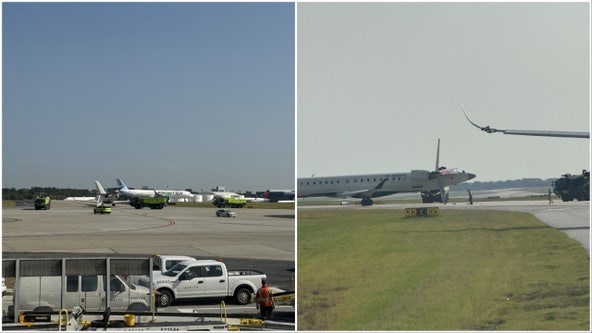 Passengers report ground collision between 2 Delta planes at Atlanta's airport