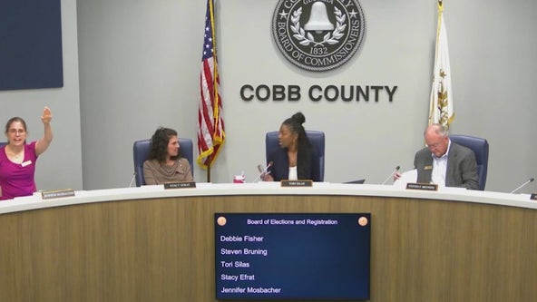 Cobb County election board meeting ends after someone yells 'heil Hitler'