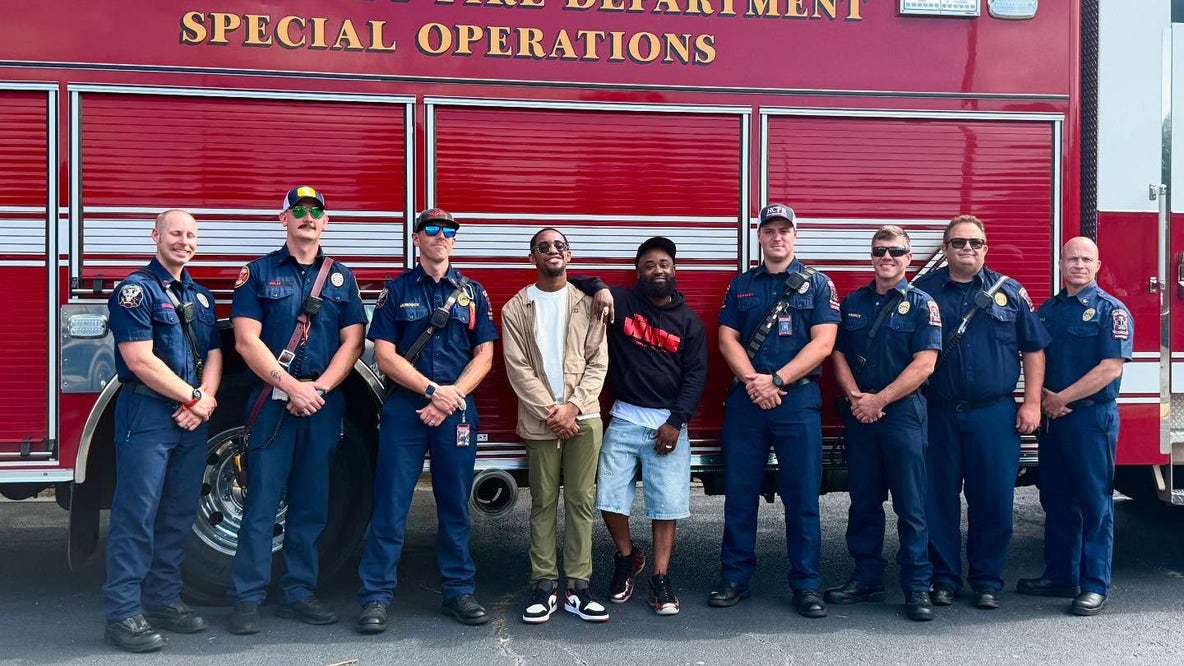 'The Wire' actor's son reunites with firefighters who saved his life after tornado