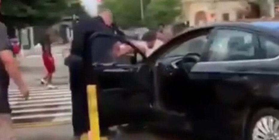 NYPD slams videos showing officers pelted with objects, drenched with water: 'reprehensible'