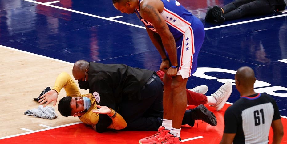 Fan banned from Capital One Arena after running onto court during Wizards playoff game