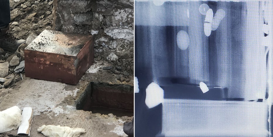 Crews find another apparent time capsule at Robert E. Lee statue site in Virginia