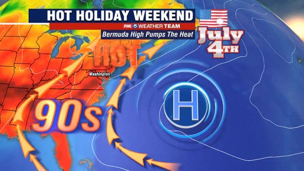 Hot, humid start to Fourth of July weekend; Severe pop-up storms possible Saturday