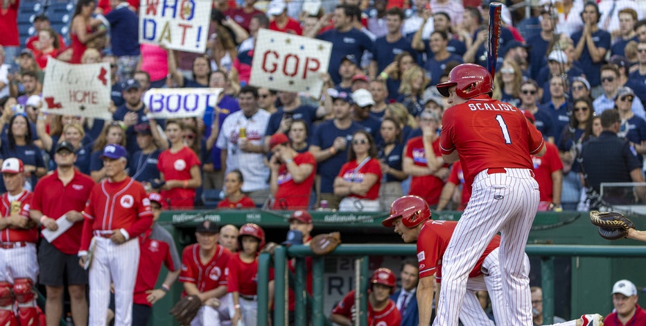 Congressional Baseball Game: Republicans shut out Democrats; protesters arrested outside stadium