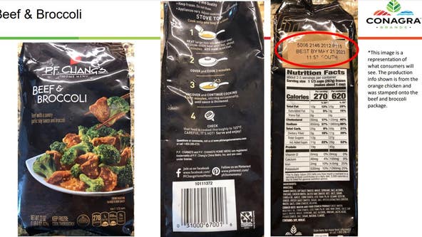 PF Chang’s Home Menu Beef & Broccoli recalled after buyers find orange chicken in bags