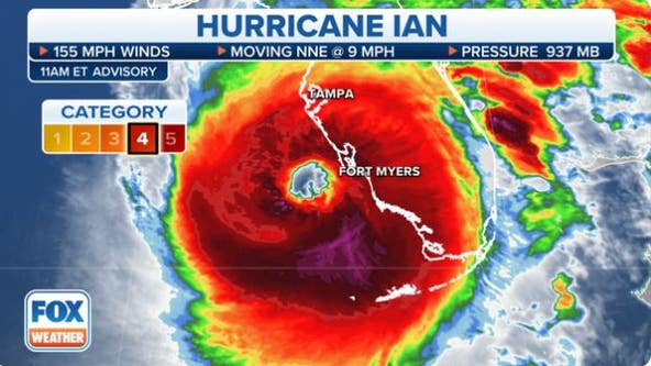 Hurricane Ian nears Category 5 strength ahead of 'catastrophic' Florida landfall