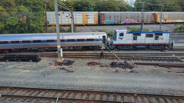 Three Amtrak train cars derailed at Union Station