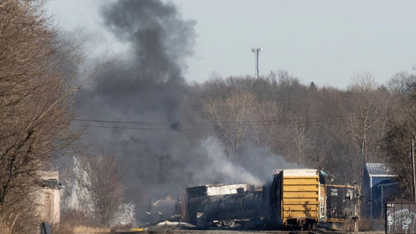 Release of toxic chemicals from derailed Ohio tanker cars begins