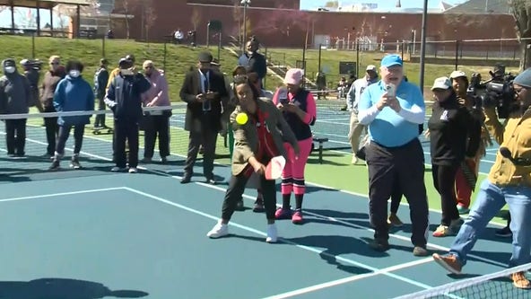 Bowser promotes $750K pickleball plans at clinic in Northeast