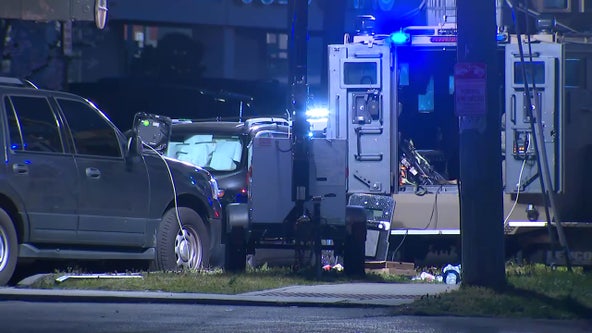 Fairfax County standoff continues after armed woman barricades herself inside car