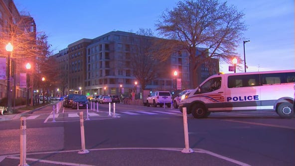 Police barricade closes streets in northeast DC