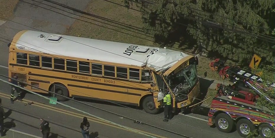 Montgomery County school bus crash leaves 4 children injured