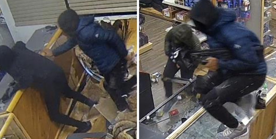 Search for thieves who stole weapons after ramming car into Rockville gun store continues
