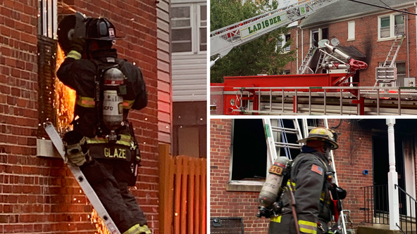 2 people rescued from fiery Southeast apartment blaze