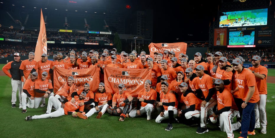 Baltimore Orioles clinch AL East title with 100th win of the season