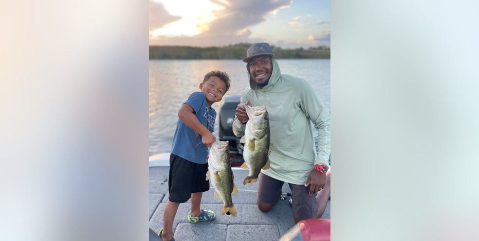 Viral video captures 6-year-old catching 8lb fish while his father erupts with pride and joy