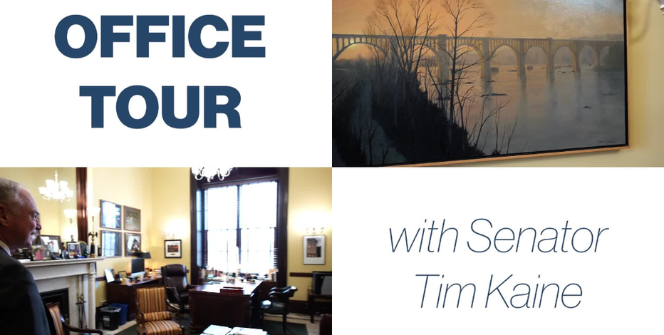 US Senator Tim Kaine's behind-the-scenes office tour