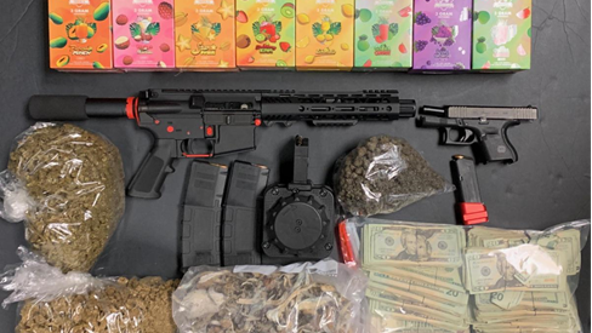 $28k, suspected marijuana, mushrooms, Glock handgun, AR pistol seized from Maryland home: police