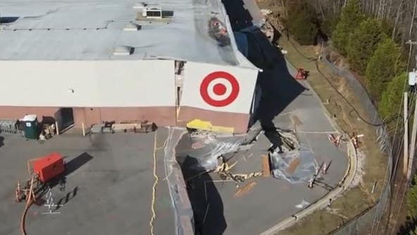Target store in West Virginia partially collapses due to slipping hillside