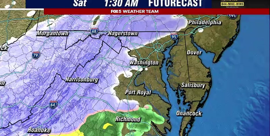 Next chance for snow in DC, Maryland, Virginia comes Saturday