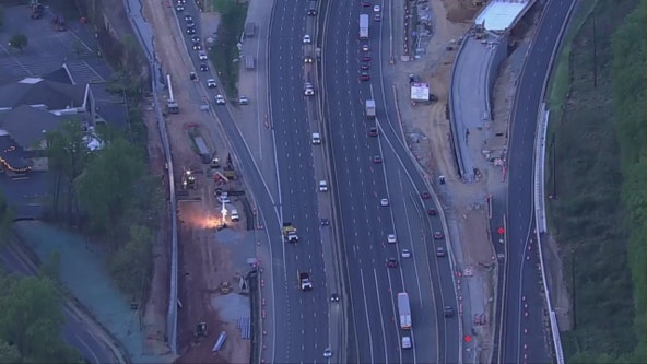 Late-lifting construction along I-495 in northern Virginia causes major delays