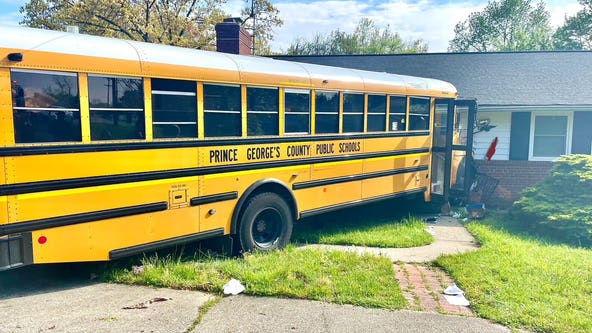 School bus crashes into house in Prince George's County