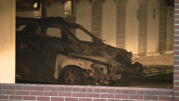 2 Prince George’s County police cruisers destroyed by fire at headquarters parking garage