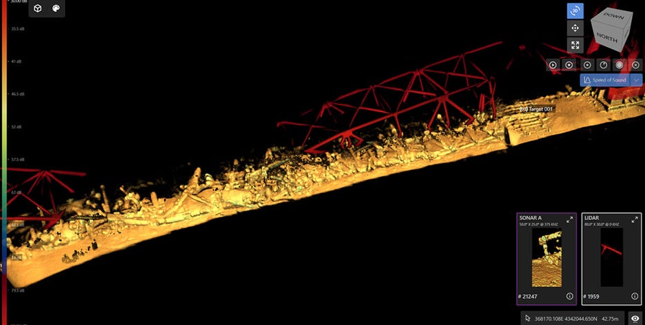 Baltimore Key bridge collapse: New 3D images show wreckage underwater as salvage operation continues