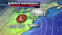 Wednesday morning showers and fog; drier afternoon with highs in the 60s
