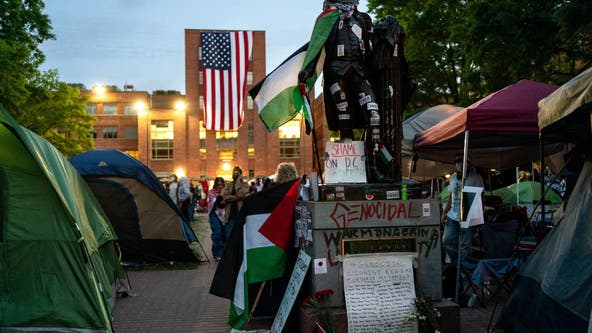 GWU threatens to suspend students for trespassing in pro-Palestine encampment