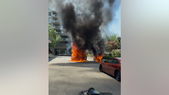 Delivery truck fire in Virginia under investigation