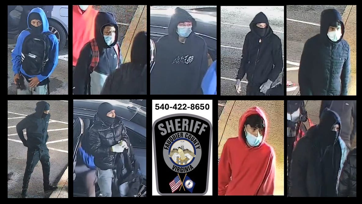 9 suspects pile out of sedan, rob vape shop in Fauquier County