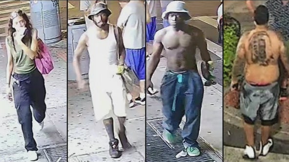 NYPD hunting for 5 suspects in bizarre Manhattan frying pan attack