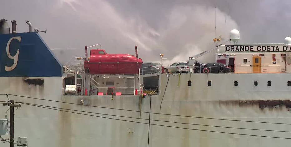 Newark cargo ship fire: Investigators searching for answers