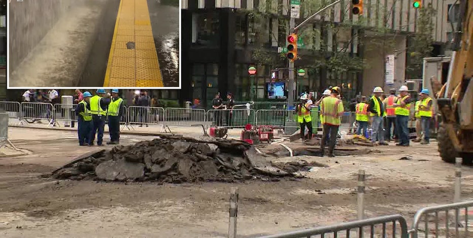 Street repairs underway following Times Square water main break