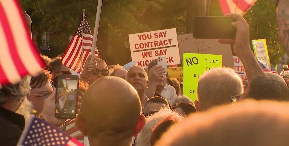 Hundreds protest new Queens migrant shelter at Creedmoor Psychiatric Center
