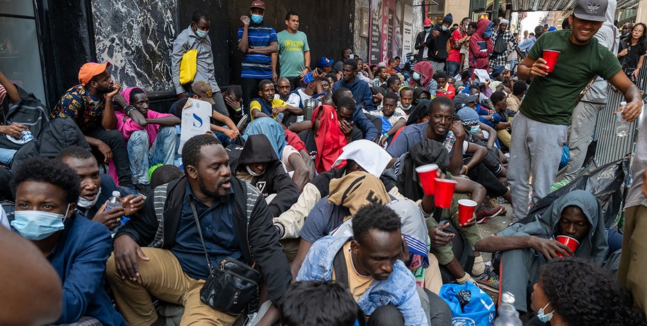 Migrant shelters are full, so what's next? Sleeping on 45th Street