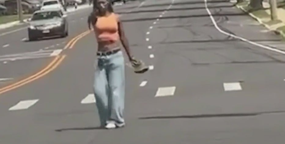 Disturbing video captures woman threatening traffic with gun in Nassau County
