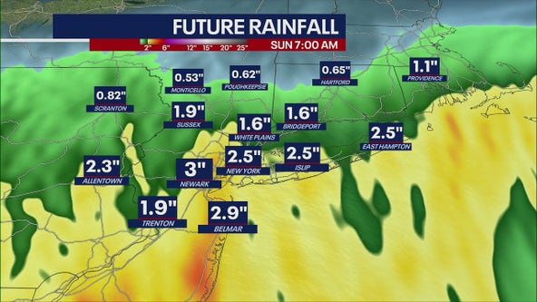 NYC weather: Weekend strong winds, heavy rain set to drench tri-state area