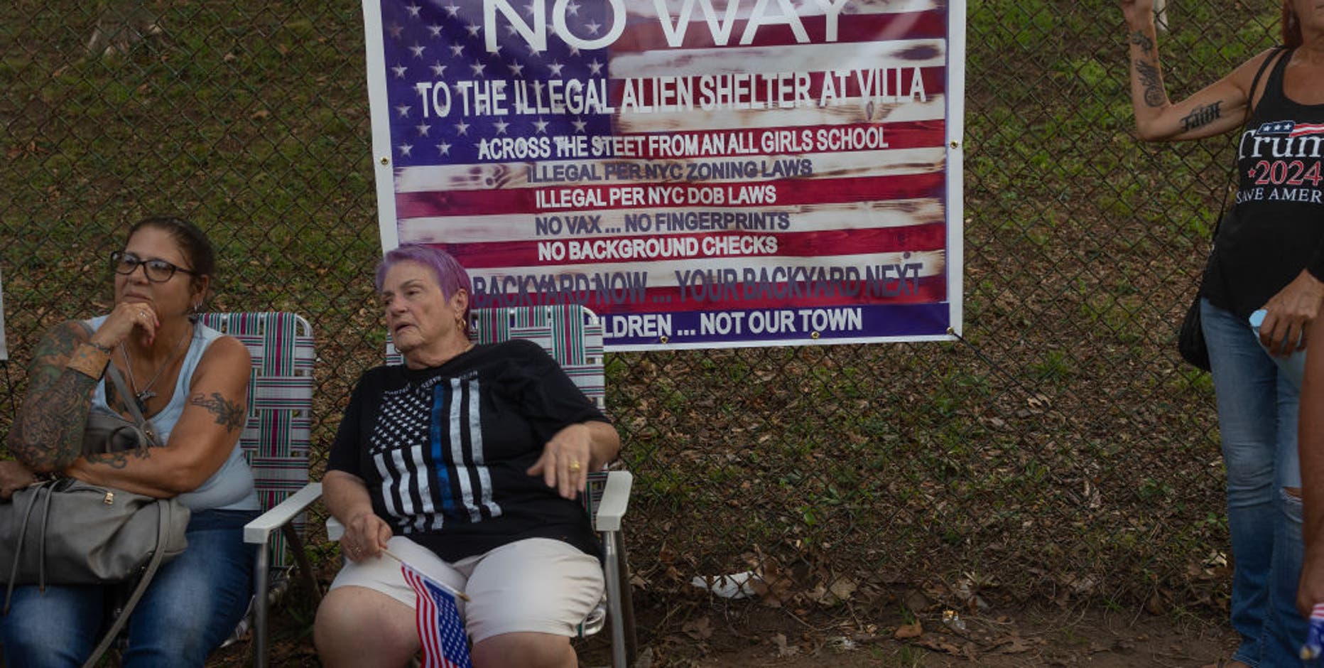 'Immigrants are not safe here': Staten Island man blasts migrant shelter with loudspeaker message