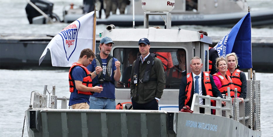 Prince William sees oyster reef restoration project on NYC visit