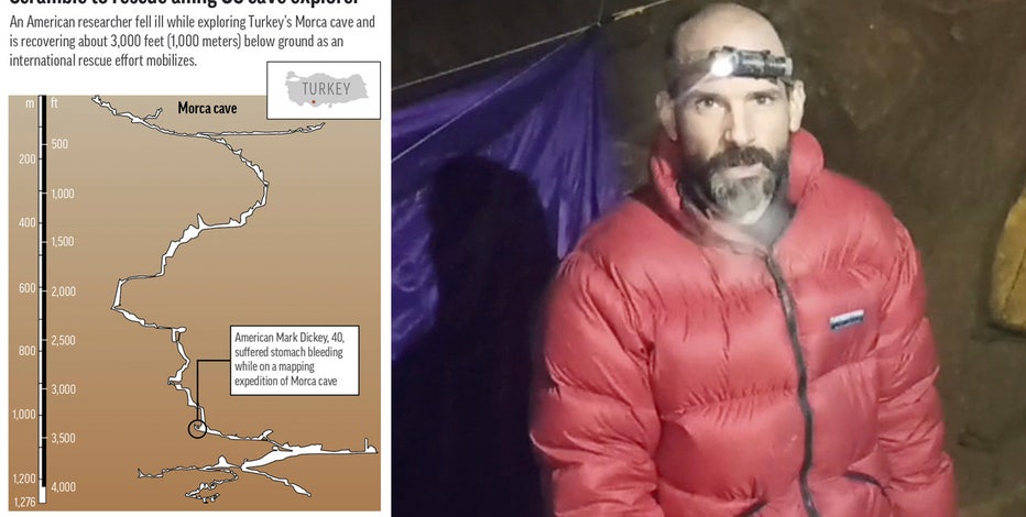 Rescue operation of NJ explorer trapped in Turkish cave could soon start