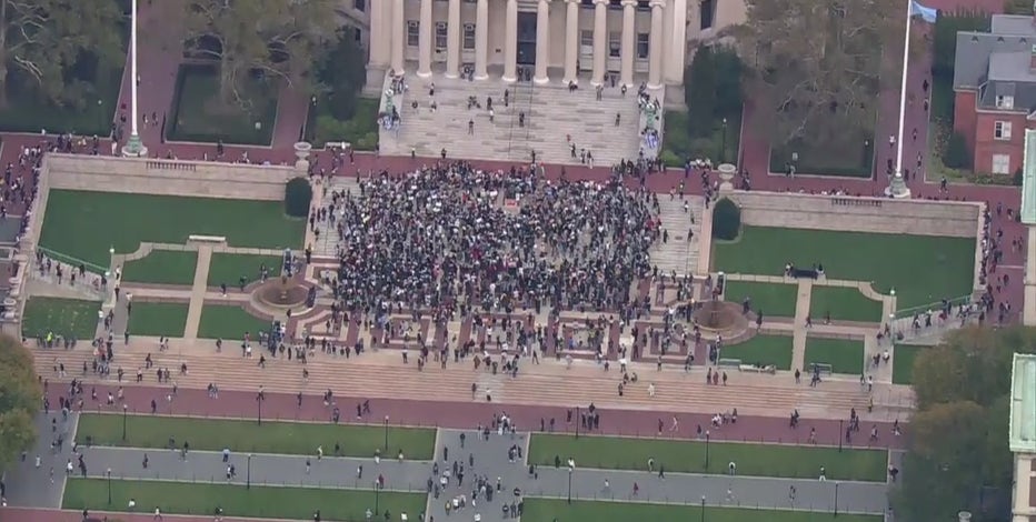 Pro-Palestinian&nbsp;student walkouts take place at Princeton, NYU and Columbia