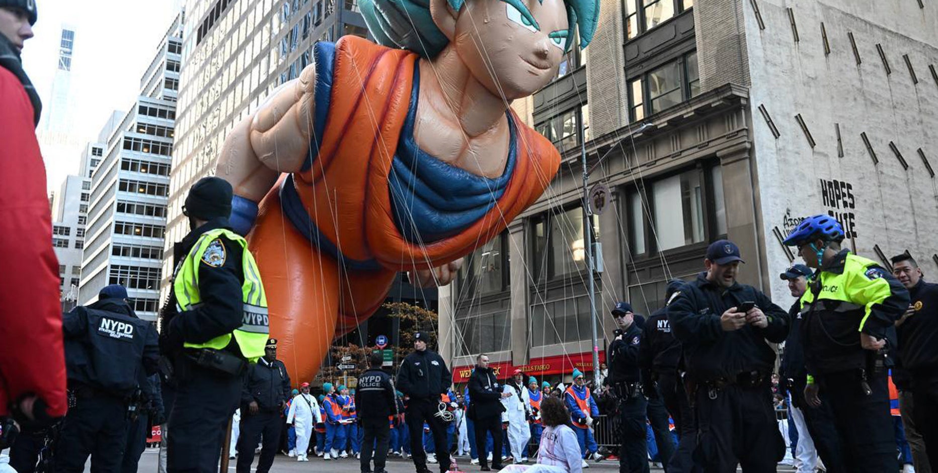 Protestors interrupt 2023 Macy's Thanksgiving Day parade