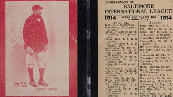 Babe Ruth 1914 minor league trading card hits hefty $7.2M at auction, falls short of hoped-for grand slam