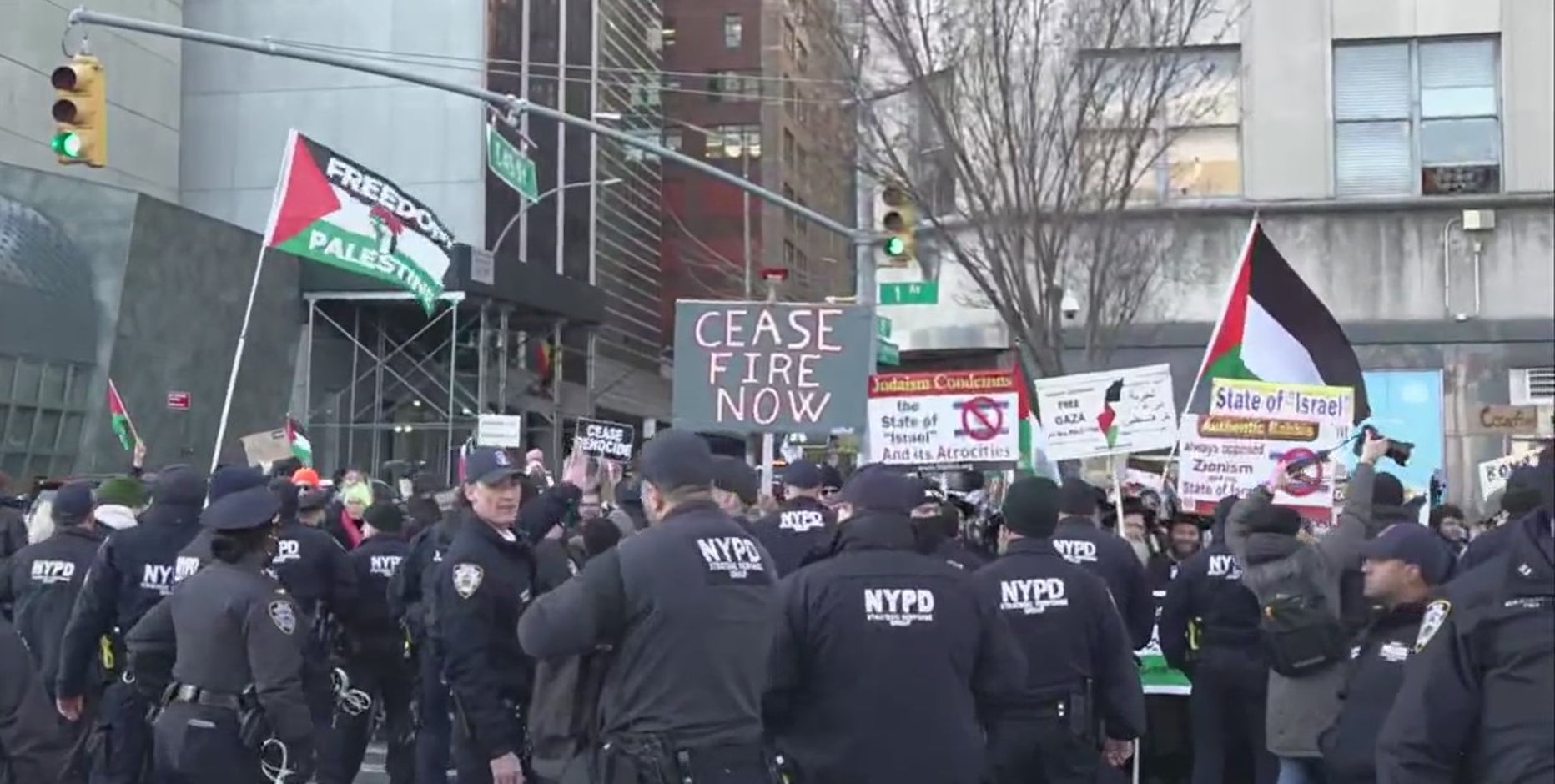 NYC pro-Palestinian protests target major transit hubs: ‘Bring banners