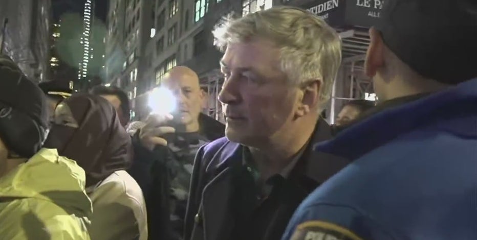 Alec Baldwin gets in shouting match with pro-Palestinian activists during NYC protests